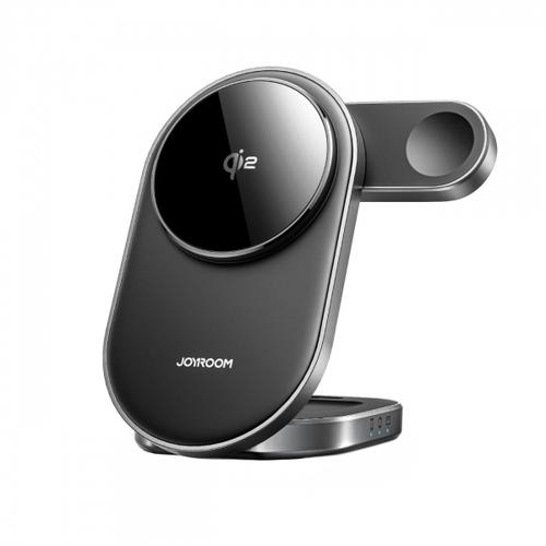 Incarcator Retea Wireless Joyroom JR-W17 3in1, 15W, 1.67A (Negru)
