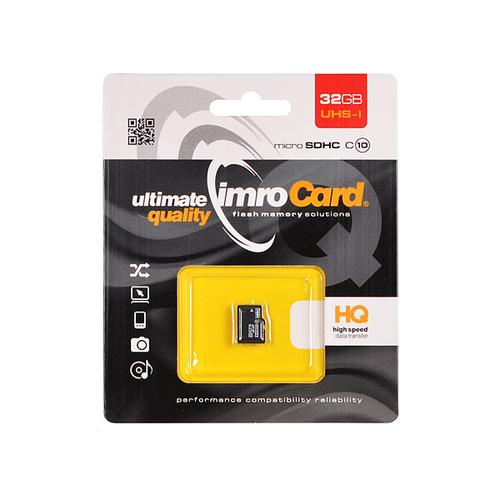 Card Memorie microSDHC Imro, 32Gb, Clasa 10, UHS-1 U1 1 Card Memorie microSDHC Imro, 32Gb, Clasa 10, UHS-1 U1