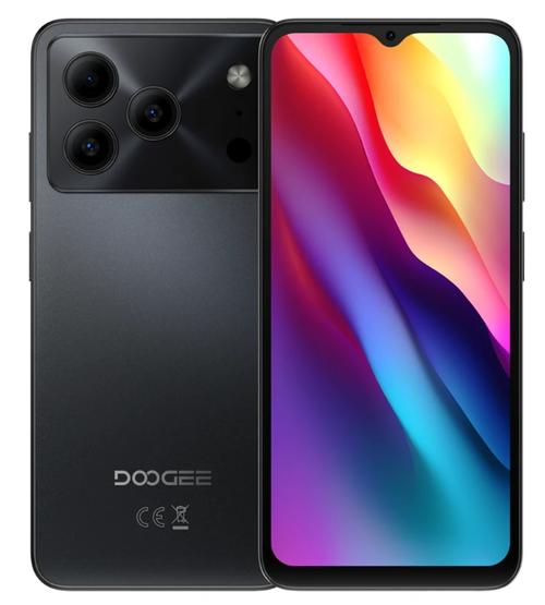 Telefon Mobil Doogee Note 56 Pro, Procesor Unisoc T7225 Octa Core, Ecran IPS 6.56inch, 4GB RAM, 128GB Flash, Camera 13 MP, 4G, Wi-Fi, Dual Sim, Android (Negru)