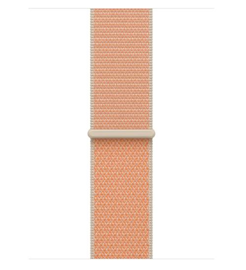 Curea Smartwatch Apple MHYN4ZM/A pentru Watch 40mm, Sport Loop (Portocaliu)
