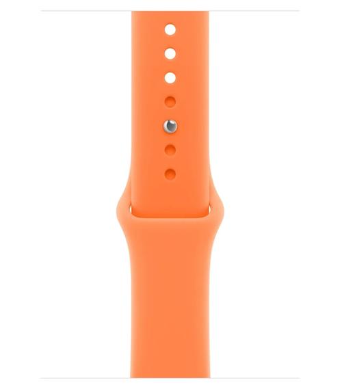 Curea Smartwatch Apple MHYK4ZM/A pentru Watch 46mm, Sport Band - S/M (Portocaliu)