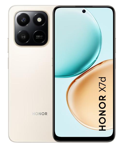 Telefon Mobil HONOR X7D, Procesor Octa-Core Qualcomm SM6225 Snapdragon 685, Ecran TFT LCD 6.77inch, 8GB RAM, 256GB Flash, Camera Duala 108 + AUX, Wi-Fi, 4G, Dual Sim, Android (Auriu)