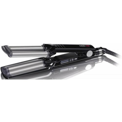 Ondulator BaByliss Pro 2369TTE, 3 elementi titanium - tourmaline, 5 trepte de temperatura, Generator de ioni negativi, Negru 1 Ondulator BaByliss Pro 2369TTE, 3 elementi titanium - tourmaline, 5 trepte de temperatura, Generator de ioni negativi, Negru