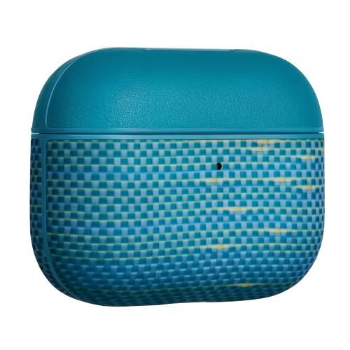 Carcasa PITAKA pentru AirPods Pro 3, fibra de aramida, compatibilitate MagSafe (Albastru) 1 Carcasa PITAKA pentru AirPods Pro 3, fibra de aramida, compatibilitate MagSafe (Albastru)