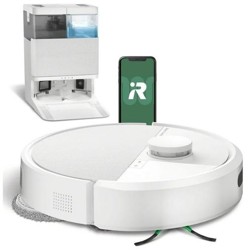 Aspirator robot iRobot Roomba Plus 405 Combo, 7000Pa, Autonomie 180 minute, Recipient praf 0.295 l, Wi-Fi, 9 programe, Navigare cu LiDAR ClearView (Alb) 1 Aspirator robot iRobot Roomba Plus 405 Combo, 7000Pa, Autonomie 180 minute, Recipient praf 0.295 l, Wi-Fi, 9 programe, Navigare cu LiDAR ClearView (Alb)