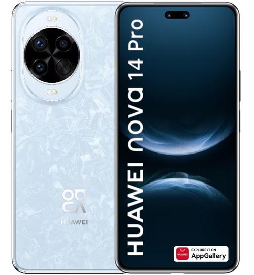 Telefon mobil Huawei Nova 14 Pro, Procesor Kirin 8020 Octa-Core, LTPO OLED Capacitiv touchscreen 6.78inch, 12GB RAM, 512GB Flash, Camera Tripla 50 + 12 + 8 MP, 4G, Wi-Fi, Dual SIM, EMUI 15 (Albastru)