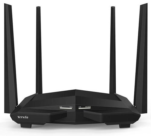 Router Wireless Tenda AC10, Gigabit, Dual Band, 1200 Mbps, 4 Antene externe (Negru) 1 Router Wireless Tenda AC10, Gigabit, Dual Band, 1200 Mbps, 4 Antene externe (Negru)