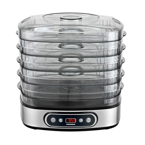 Deshidrator de alimente Heinner FreshDehydrate HFD-K380SSBK, 320-380W, 5 tavi inox, control electronic, display LED, timer, interval 35-70°C 1 Deshidrator de alimente Heinner FreshDehydrate HFD-K380SSBK, 320-380W, 5 tavi inox, control electronic, display LED, timer, interval 35-70°C
