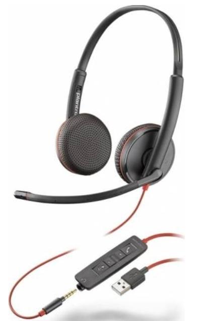 Casti cu Microfon Poly Blackwire C3225 USB-A (Negru) 1 Casti cu Microfon Poly Blackwire C3225 USB-A (Negru)