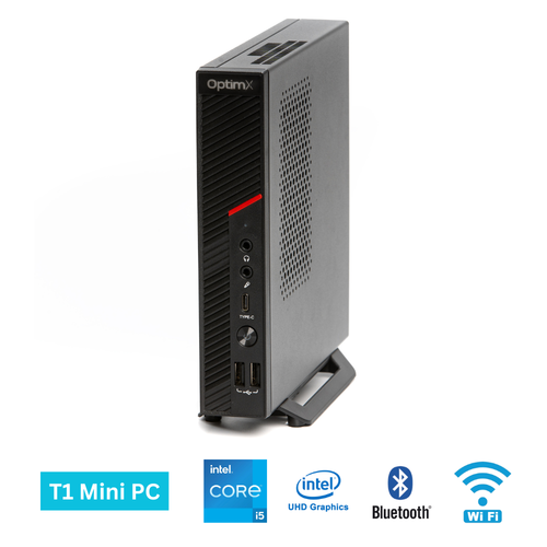 Calculator Sistem Mini PC Office OptimX T1-12450H, Intel® Core™ i5-12450H up to 4.4Ghz, 16GB DDR4, 512GB SSD, Wi-Fi, Bluetooth, Windows 11 Pro