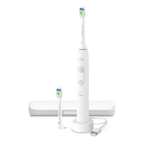 Periuta de dinti electrica Philips Sonicare HHX4044/41 Seria 4100, 4 setari de periere, 2 capete de periere Optimal W, SmartTimer 2 minute, Toc de transport, Incarcator USB (Alb) 1 Periuta de dinti electrica Philips Sonicare HHX4044/41 Seria 4100, 4 setari de periere, 2 capete de periere Optimal W, SmartTimer 2 minute, Toc de transport, Incarcator USB (Alb)