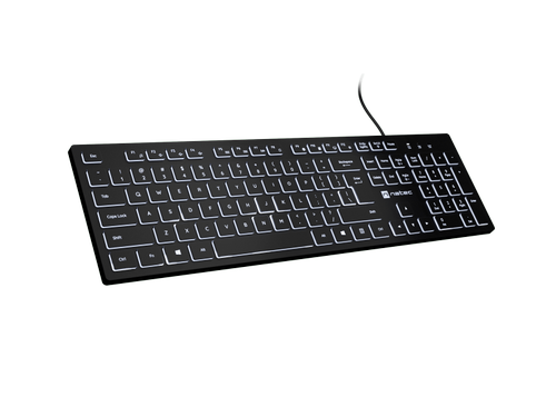 Tastatura Natec Herring Slim, Wired, USB (Negru)