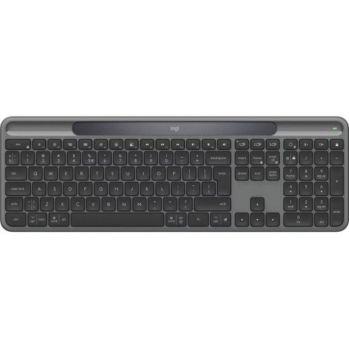 Tastatura Logitech Signature Slim Solar+ K980 for Business, Wireless 2.4Ghz, Bluetooth (Gri/Negru)