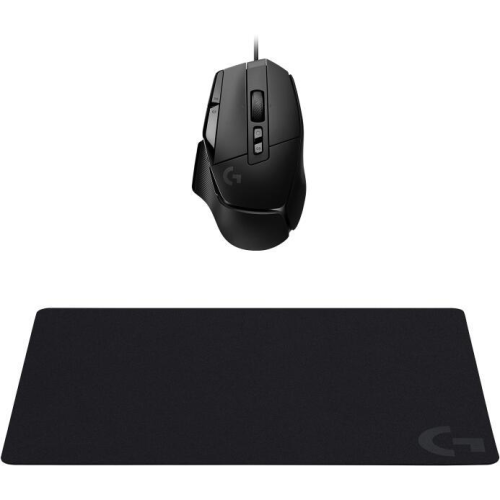 Kit Mouse Logitech G502 X, Wired, USB + Mouse Pad G240 (Negru)