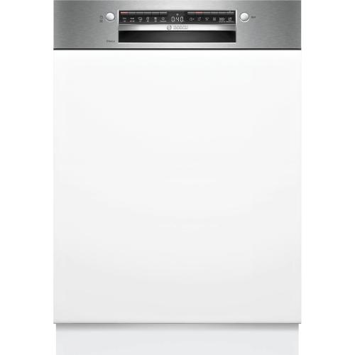 Masina de spalat vase semi-incorporabila Bosch SMI4HVS14E, 14 seturi, 6 programe, Home Connect, ExtraDry, Hygiene Plus, EcoSilence Drive, DosageAssist, Clasa C, 60 cm
