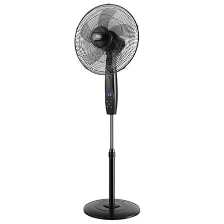 Ventilator cu picior si telecomanda Teesa 8065, 3 viteze, Temporizator, Oscilatie automata, Inaltime reglabila 114-137 cm, Panou tactil, 50 W, 40 cm (Negru) 1 Ventilator cu picior si telecomanda Teesa 8065, 3 viteze, Temporizator, Oscilatie automata, Inaltime reglabila 114-137 cm, Panou tactil, 50 W, 40 cm (Negru)