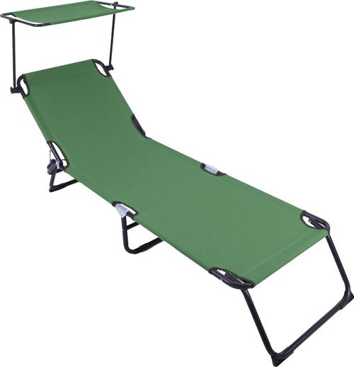Sezlong cu parasolar HEINNER DSZP011, 186 x 55 x 24 cm, Verde 1 Sezlong cu parasolar HEINNER DSZP011, 186 x 55 x 24 cm, Verde