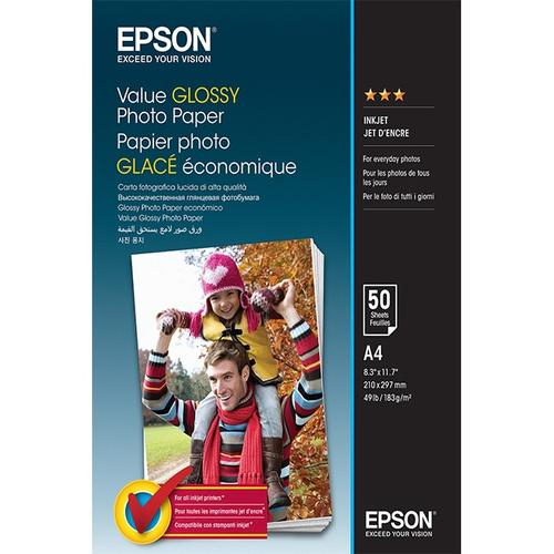 Hartie copiator Epson Glossy, A4, 200 g/m2, 50 Buc 1 Hartie copiator Epson Glossy, A4, 200 g/m2, 50 Buc