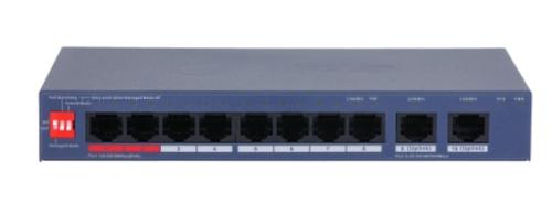Switch Dahua CS4010-8ET2GT-110, 8 Porturi, PoE