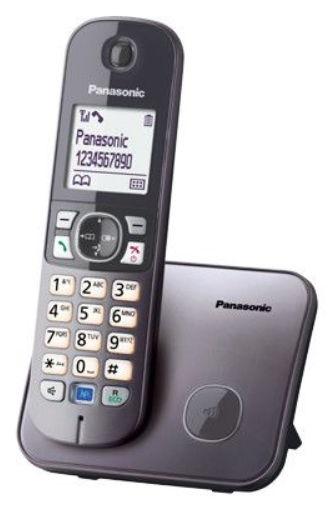 Telefon DECT Panasonic KX-TG6811FXM, Digital, Cordless, Caller ID (Gri Metalic) 1 Telefon DECT Panasonic KX-TG6811FXM, Digital, Cordless, Caller ID (Gri Metalic)