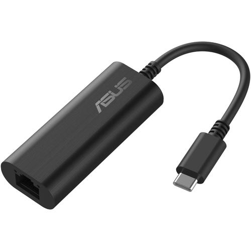 Placa de retea Ethernet ASUS USB-C2500 V2, 2.5Gbps, plug and play, RJ45 LAN, USB-C, Compatibil 2.5G/1G/100Mbps