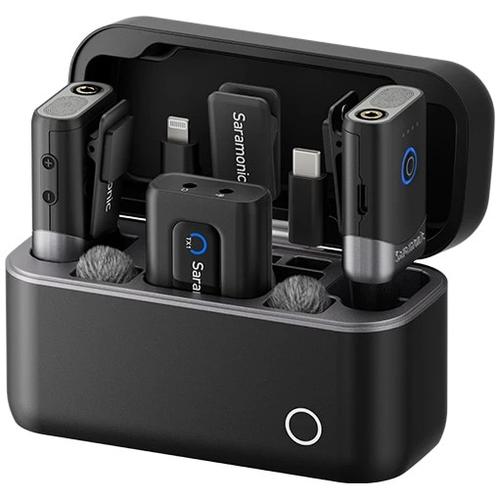 Kit Microfon wireless Saramonic Mix, 2x microfon, 1x receptor, Wireless, Type-C, Lightning