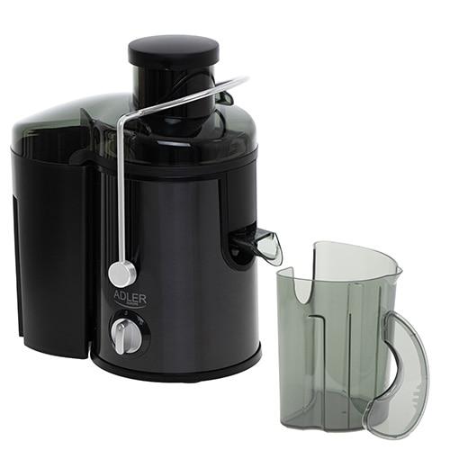 Storcator de fructe si legume Adler AD 4132, 800 W, Recipient suc 0.45 l, Recipient pulpa 1.5 l (Negru)