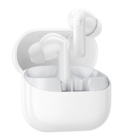 Casti True Wireless In-Ear Baseus Bass BP1 NC, Bluetooth, ANC, Microfon, Control tactil (Alb)