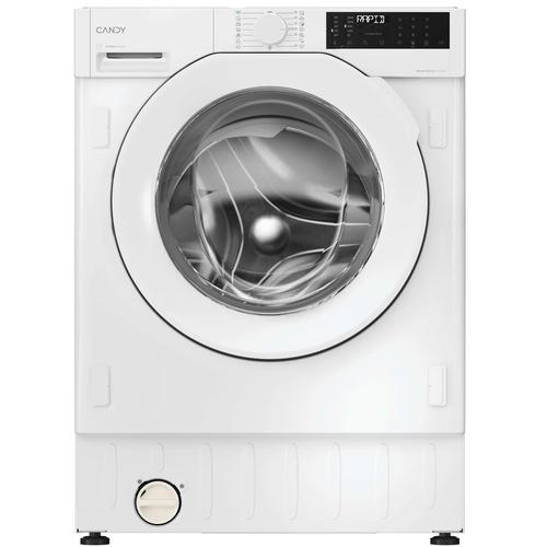 Masina de spalat incorporabila Candy BC4S69M6D8J-S, 9 kg, Clasa A, 1600 rpm, Motor Inverter, WiFi/hOn app, Steam, Mix Power Systems (Alb)