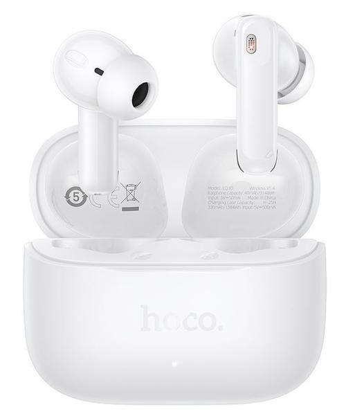 Casti True Wireless HOCO EQ30, Bluetooth, Alb
