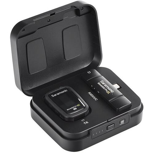 Sistem wireless Saramonic Blink500 ProX B5, microfon lavalier, dimensiuni 15.5x38x56mm, set complet (Negru)