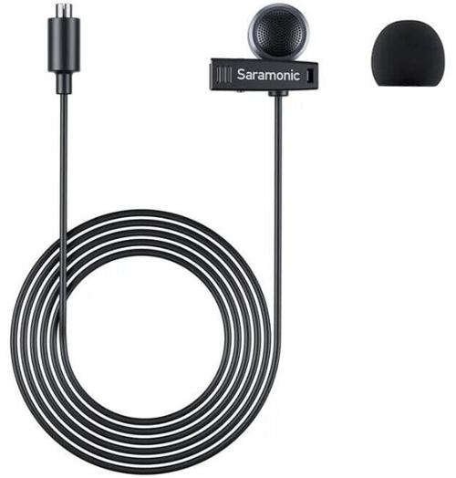 Microfon Lavaliera Saramonic Air, negru, 9.7mm, design rotunjit