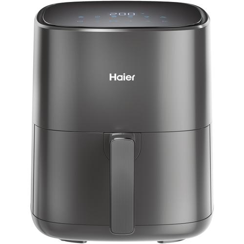 Friteuza cu aer cald Haier HAF5P 011, 5l (4 portii), 1500W, 6 functii, temperatura 80-200C, display led (Gri)