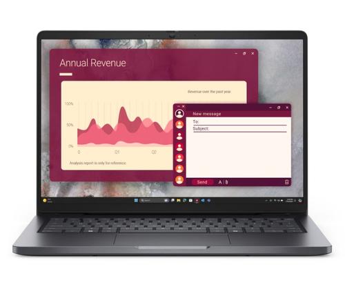 Laptop Dell Pro 14 PC14250 (Procesor Intel® Core™ 5 120U (12M Cache, up to 5.0 GHz), 14inch FHD+, 16GB DDR5, 512GB SSD, Intel Graphics, Linux, Negru/Gri)
