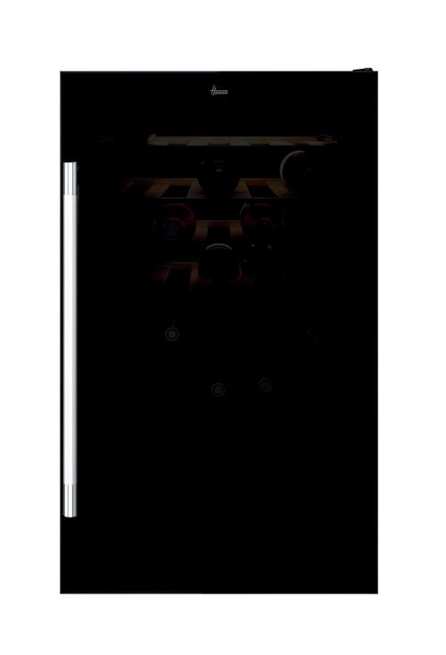 Racitor de vinuri Hoover HWC 154 DELWF, 36 sticle, 2 zone, Wi-Fi, LED, Clasa G (Negru)