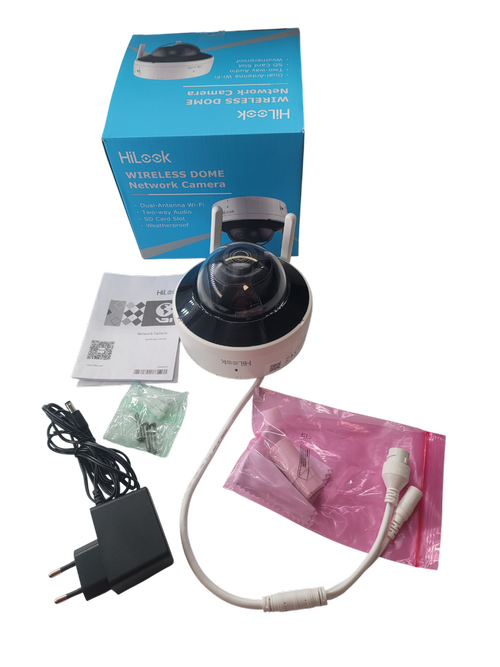 Camera supraveghere wireless Wi-Fi Hikvision HiLook IPC-D140HA-D/W(W), 4 MP, IR 30 m, slot card, 2.8 mm, vizualizare telefon, microfon / difuzor 1 Camera supraveghere wireless Wi-Fi Hikvision HiLook IPC-D140HA-D/W(W), 4 MP, IR 30 m, slot card, 2.8 mm, vizualizare telefon, microfon / difuzor
