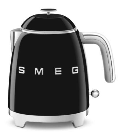 Mini fierbator Smeg KLF05BLEU, Negru, 0.8L