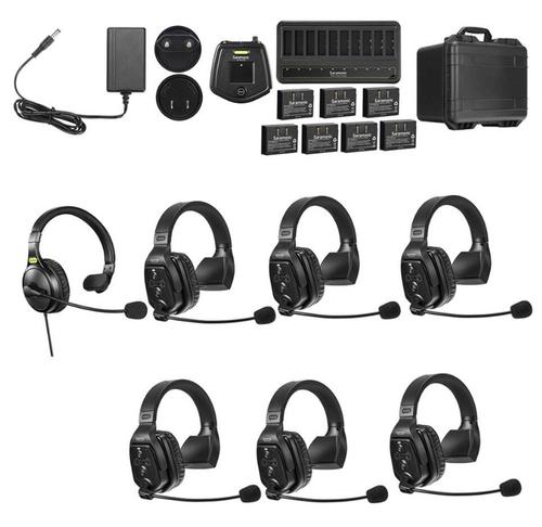 Sistem Intercom Wireless pentru 7 Persoane Saramonic WiTalk WT7S Full-Duplex 1.9GHz Casti Single-ear, Negru 1 Sistem Intercom Wireless pentru 7 Persoane Saramonic WiTalk WT7S Full-Duplex 1.9GHz Casti Single-ear, Negru