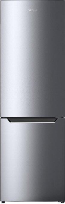 Combina frigorifica Tesla RC3201FHXE, 293 L, Clasa E, NO Frost, Inverter, Iluminare LED, H 186 cm (Inox)