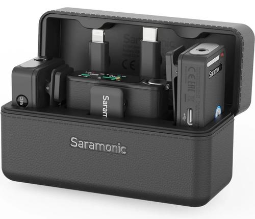 Microfon wireless Saramonic Ultra 01, 1x Receiver, 2x Microfon, Autonomie microfon 6 ore, Raza de actiune 250-300m, Noise canceling, Negru 1 Microfon wireless Saramonic Ultra 01, 1x Receiver, 2x Microfon, Autonomie microfon 6 ore, Raza de actiune 250-300m, Noise canceling, Negru