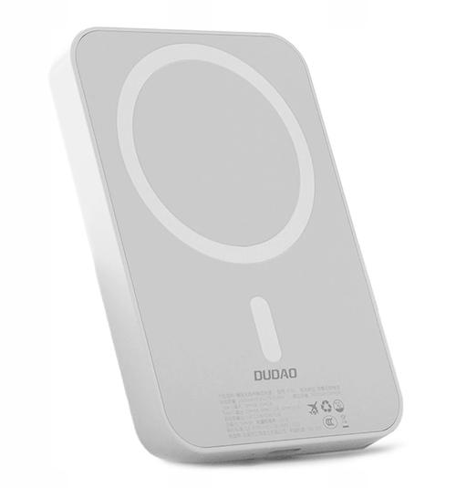 Baterie Externa Wireless Dudao K26, 10000mAh, 20W, PD + FQI, 1 x QI - 1 x USB-C, Alba 1 Baterie Externa Wireless Dudao K26, 10000mAh, 20W, PD + FQI, 1 x QI - 1 x USB-C, Alba