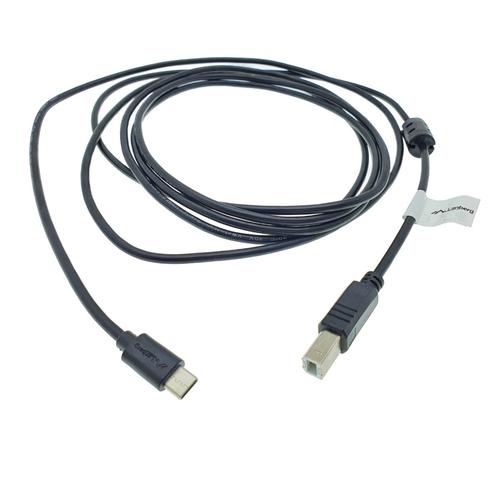 Cablu USB tip C imprimanta USB 2.0, 3 m, Lanberg 42980, USB B la USB-C, cu miez de ferita, negru 1 Cablu USB tip C imprimanta USB 2.0, 3 m, Lanberg 42980, USB B la USB-C, cu miez de ferita, negru