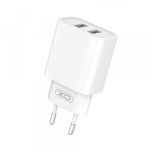 Incarcator Retea XO Design CE02C, 10.5W, 2.1A, 2 x USB-A (Alb)