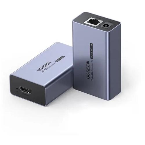 Extender Video Ugreen CM455, necesita cablu UTP Cat5e/6 max 50m, suporta HDMI 1.3, rez. maxima 1080P/60Hz, contine 1 transmitter si 1 receiver, metalic, Gri 1 Extender Video Ugreen CM455, necesita cablu UTP Cat5e/6 max 50m, suporta HDMI 1.3, rez. maxima 1080P/60Hz, contine 1 transmitter si 1 receiver, metalic, Gri