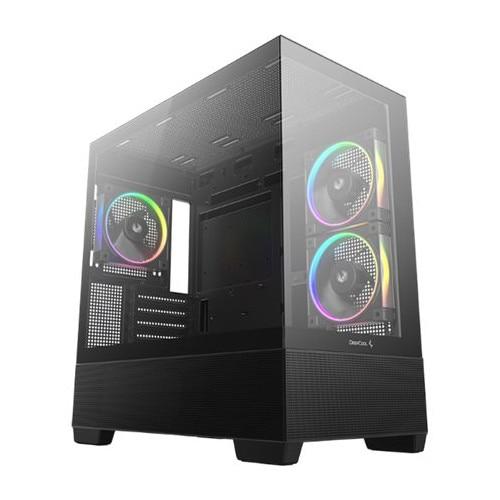 Carcasa Deepcool CG380 3F, MicroATX, 3 ventilatoare incluse, 2x USB-A 3.2, 1x USB Type-C, 5 sloturi expansiune (Negru) 1 Carcasa Deepcool CG380 3F, MicroATX, 3 ventilatoare incluse, 2x USB-A 3.2, 1x USB Type-C, 5 sloturi expansiune (Negru)