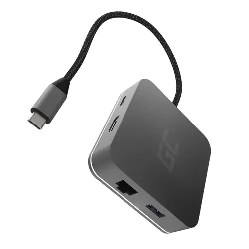 Hub USB-C 6in1, 3 x USB 3.0, HDMI, Ethernet, USB-C 1 Hub USB-C 6in1, 3 x USB 3.0, HDMI, Ethernet, USB-C