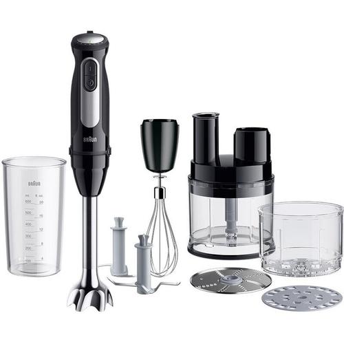 Mixer vertical Braun MQ55755M, 1000 W, 25 trepte viteza, Functie Turbo, Tocator SizeControl 500 ml, Procesor alimente 500 ml, Pahar gradat 600 ml, Tel (Negru/Inox) 1 Mixer vertical Braun MQ55755M, 1000 W, 25 trepte viteza, Functie Turbo, Tocator SizeControl 500 ml, Procesor alimente 500 ml, Pahar gradat 600 ml, Tel (Negru/Inox)