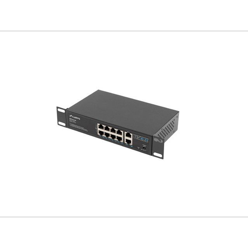 Switch PoE Lanberg RSFE-8P-2GE-120, 8 Porturi