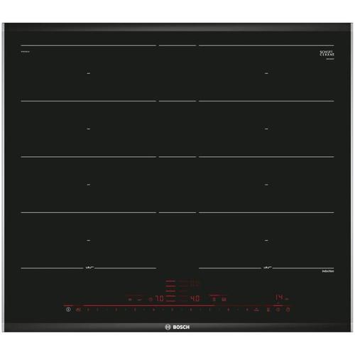 Plita incorporabila Bosch PXY675DC1E, Inductie, 4 zone de gatit, FlexInduction Plus, PerfectFry, 60 cm (Negru)