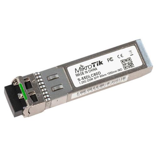 Modul optic SFP Mikrotik S-55DLC80D, 238132, 80km, 55dB 1 Modul optic SFP Mikrotik S-55DLC80D, 238132, 80km, 55dB